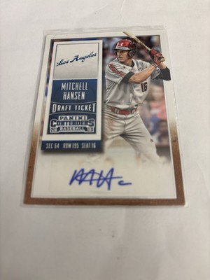 2015 Panini Contenders - Draft Ticket Mitchell Hansen #22 (AU, RC)