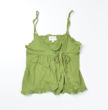 Vintage Abercrombie Fitch Y2K Wrap Coquette Green Cami Top Size M