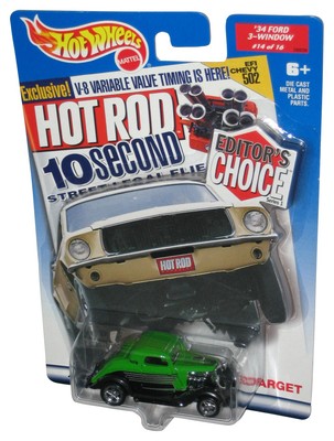 Hot Wheels Editor's Auswahl Serie 1 (2000) Grün '34 Ford 3-Window Toy Car #14/1