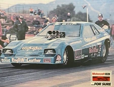 VRHTF NHRA COOL VTG RAYMOND BEADLE "BLUE MAX" EXP FUNNY CAR MOTORCRAFT HAND OUT