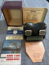 Rare Vintage Sawyers Bakelite View-Master Viewer W Box Stereoscope Advertisement