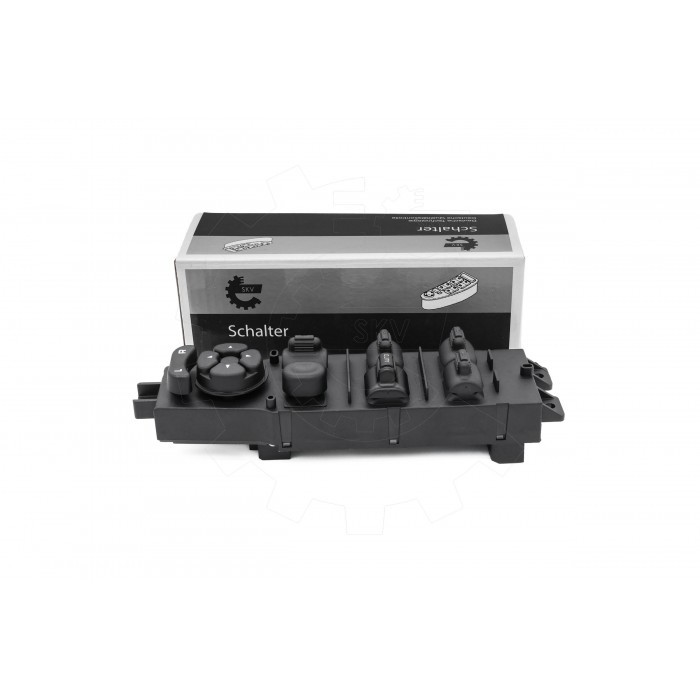 Interrupteur lève-vitre Jeep Cherokee commande avant gauche 56009449AB noir