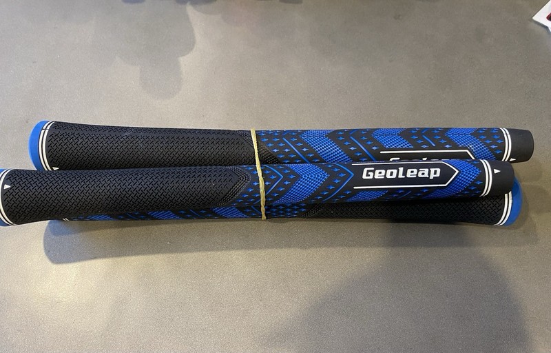 Golf Club Grips Geoleap Midsize Blue And Black X3