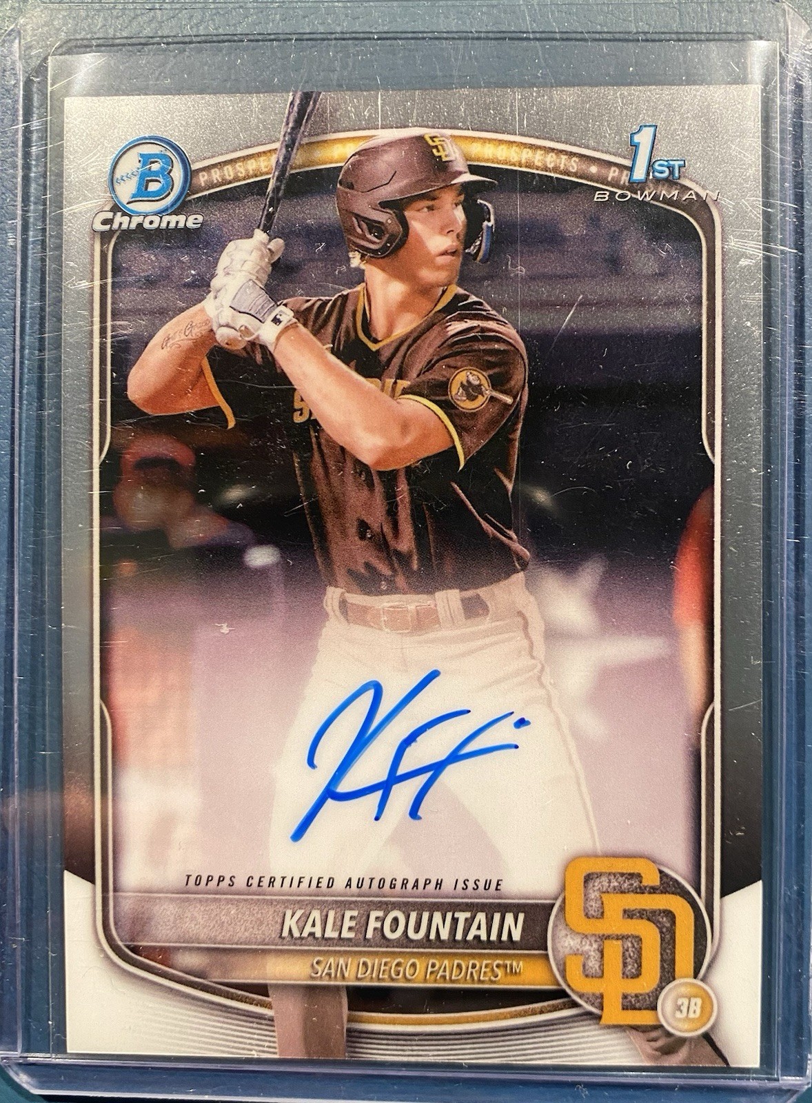 2025 Bowman Chrome - Prospect Autographs Kale Fountain CPA-KFO Sam Diego Padres