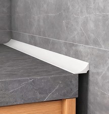 Water Barrier for Sink,Shower Threshold Dam Barrier,Waterproof White 1m