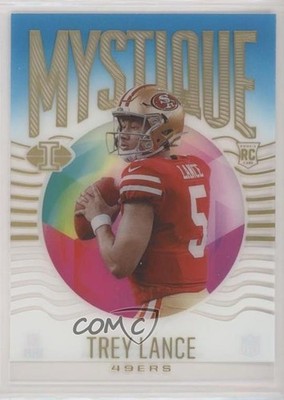 2021 Panini Illusions Mystique Light Blue 77/299 Trey Lance #MY-3 Rookie RC uk2