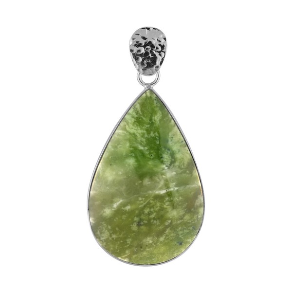 AnhäNger Aus Nephrit Und Sterlingsilber-image
