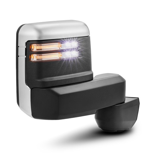 Fit 2019-2023 Chevy Silverado GMC Serria Chrome Power Heated Towing Mirrors - Picture 7 of 8