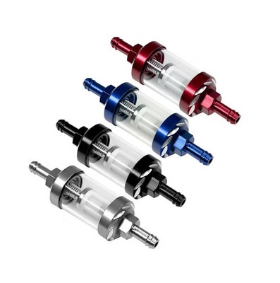 Universal Reusable Washable 5/16'' 8mm Inline Metal Gas Fuel Filter Motorcycle