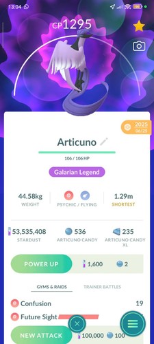 Galarian Articuno Pokemon Go