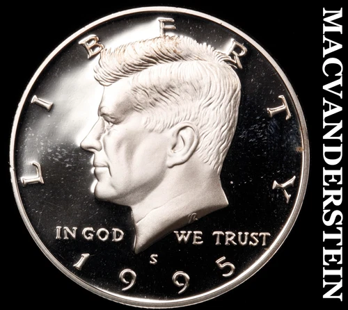 1995-S Silver Kennedy Half Dollar-Choice Gem Proof Lustrous No Reserve #i6694