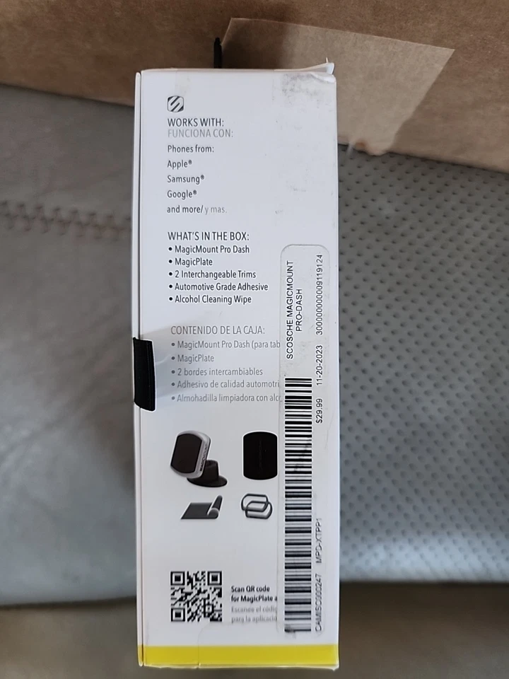 Scosche MagicMount Pro Magnetic Dash Mount - Black/Silver Open Box - Image 3 of 4