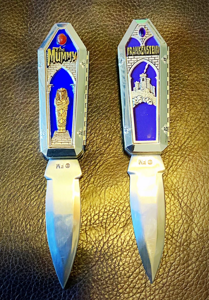 Lote de 2 cuchillos FRANKLIN COMO NUEVOS: ''Universal Studios - FRANKENSTEIN & THE MUMMY Foto 2 de 4