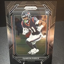 Dameon Pierce 2022 Prizm Black Silver Prizm Rookie RC Houston Texans C1
