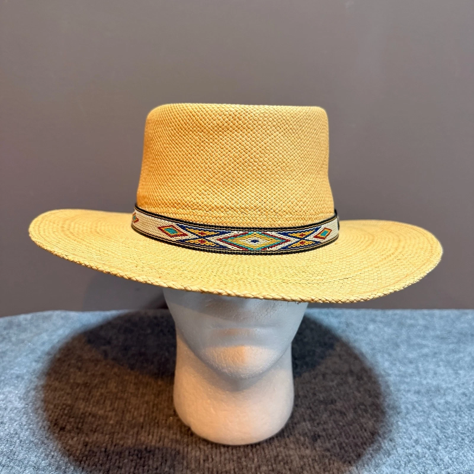 Solar Eclipse Dweller Straw Hat Mens Extra Large Sun Protection Outdoor Made USA