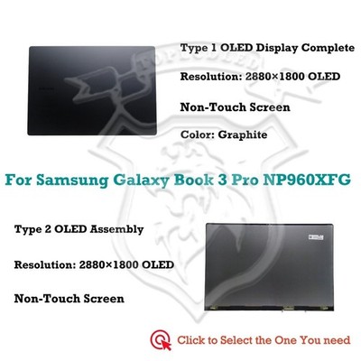 Samsung Galaxy Book3 Pro NP960XFG-KA1FR 2.8K OLED LCD Display Komplettmontage