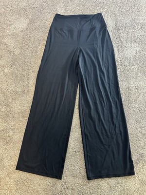 Athleta Elation Flare Pant Sz M Tall High Rise Wide Leg Yoga Dance Casual Black