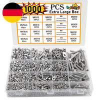 1000Pcs M3 M4 M5 M6 Schrauben Und Muttern Sortiment Set Innensechskant 304 Edels