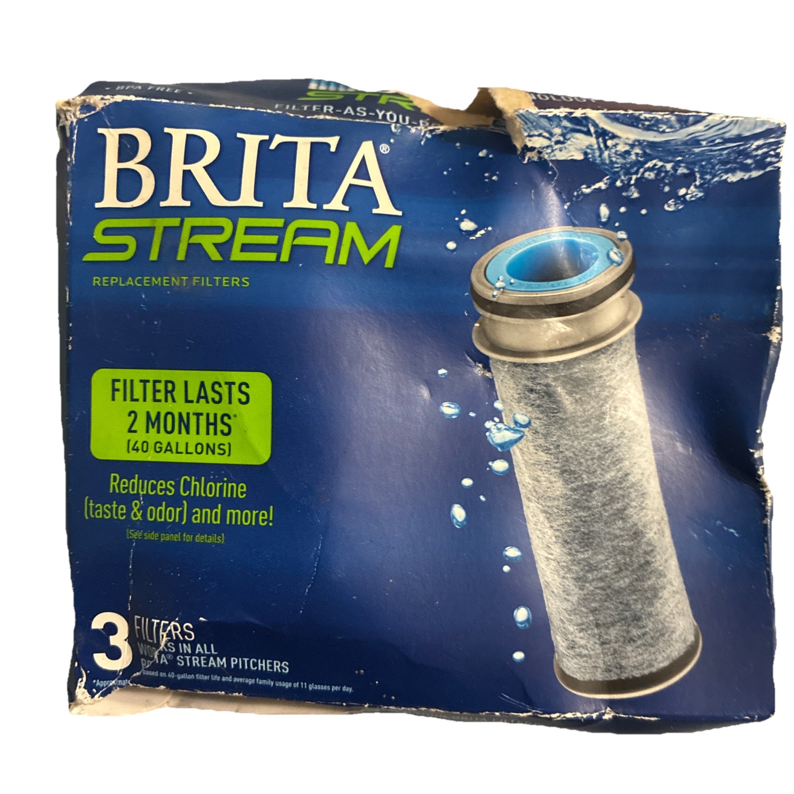 Replacement Water Filter Cartridges 3 Pack For Pitcher