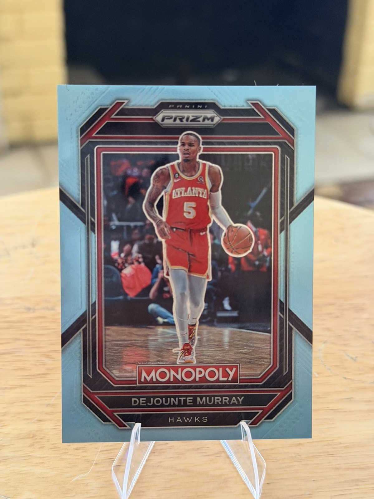 2022-23 Panini Prizm Monopoly - Dejounte Murray #2 Light Blue Prizm /199