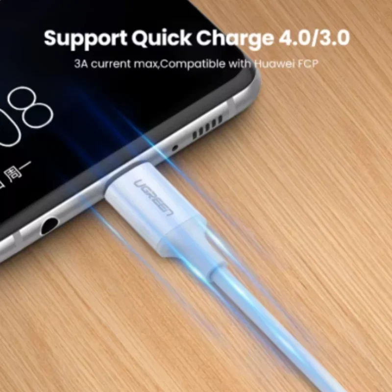 Cable UGREEN 60W USB C a USB C PD Carga Rápida Sincronización de Datos MacBook Samsung Foto 3 de 4