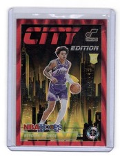 2023-24 Panini Nba Hoops Premium Stock - City Edition Keyonte George Red   /199