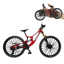 Mountain Bike Alloy Model Bicycle Toy Featuring Realistic Gear Front Rear Shock