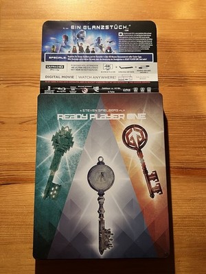 Ready Player One 4K UHD Bluray Steelbook Limited Edition inkl. J-Card  + Hülle