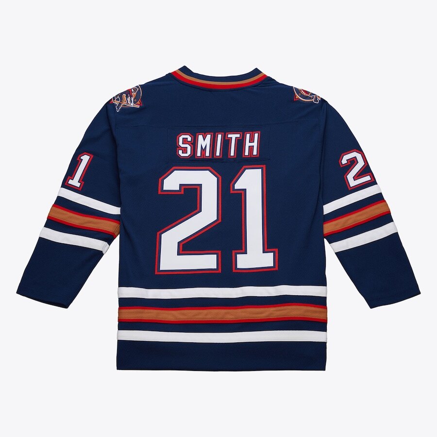 Edmonton Oilers Jason Smith #21 Mitchell Ness 2005/06 NHL Power Play  Jersey