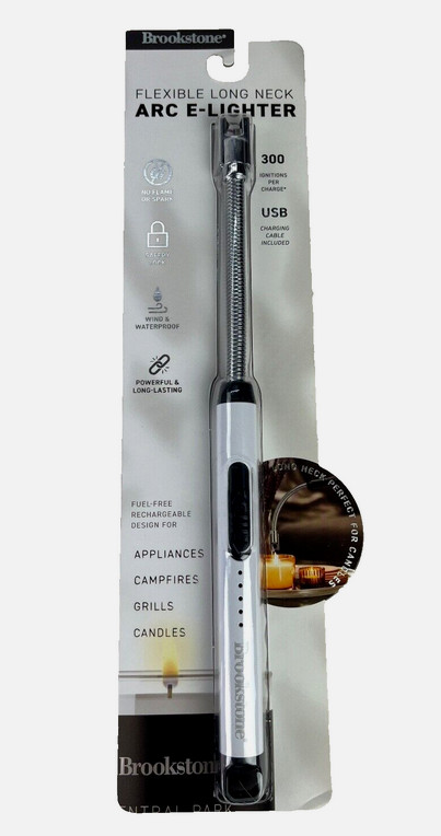 Brookstone Flexible Long Neck ARC E-Lighter Rechargeable USB