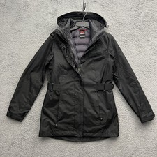 Gerry Jacket Womens Xs Black Rain Coat Vest 3-in-1 Hiking Outdoor Waterproof