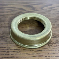 Solid Brass BURNER COLLAR Kosmos old or new oil lamp 1.5” In Thread &  2.18” Out