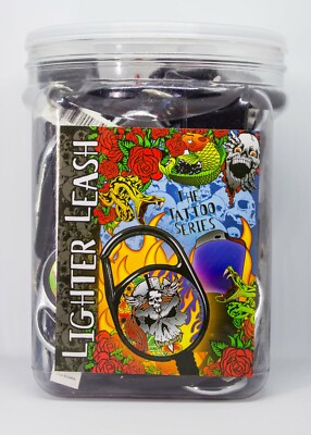 Lighter Leash Premium Clip Tattoo Series Feuerzeughalter BIC Maxi