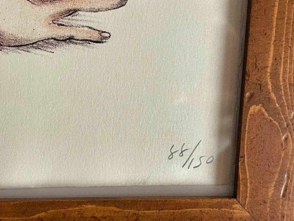 Limited Edition R.C. Gorman Signed & Numbered Lithograph “Ei-Bah” (#88/150)  - Image 3 of 4