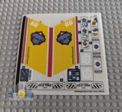 Lego City Entdecker NUR AUFKLEBERBOGEN für Lego Set 60266 Ozean Erkundungsschiff