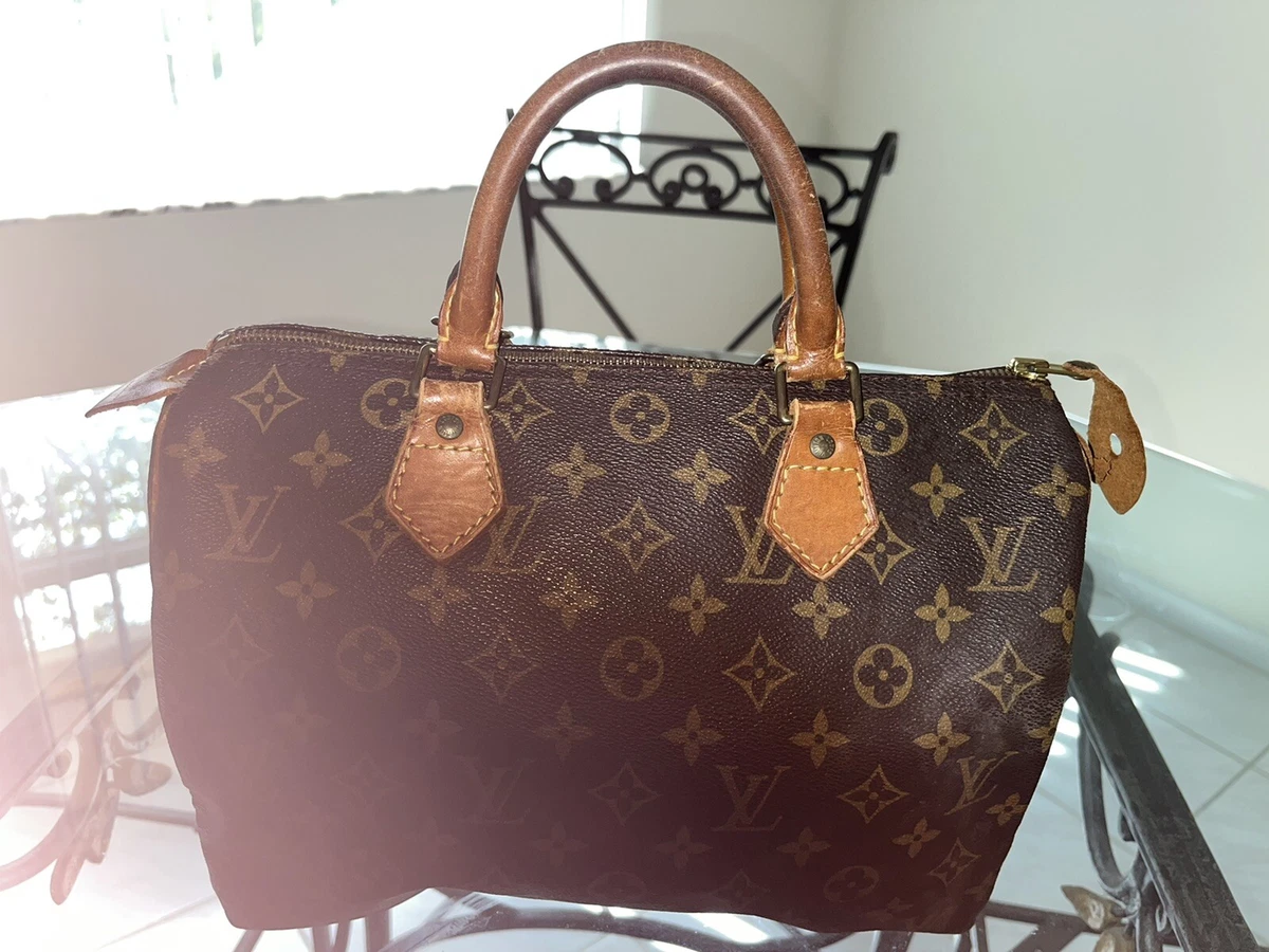 Vintage Louis Vuitton Speedy 30 Bag | Ivory & Gold