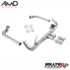 Milltek Porsche Boxster 718 Cayman 718 Exhaust System Polished Tips 2.0T Models