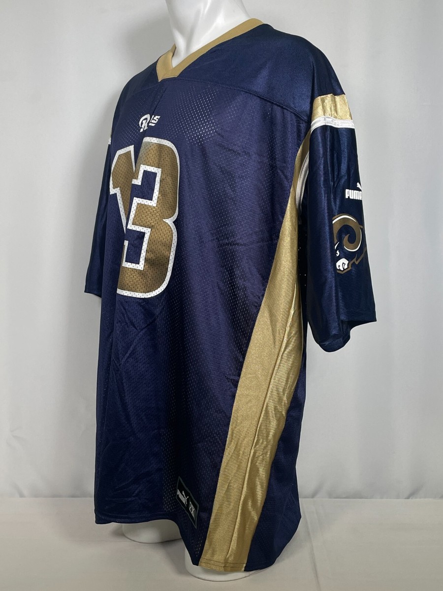 Kurt Warner #13 St Louis Rams NFL Puma 1999 Blue Home Jersey Men's