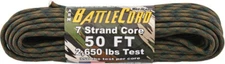 Parachute Cord New ARM BattleCord Woodland Camo BC50C04 (BATTLECORD WOODLAND)