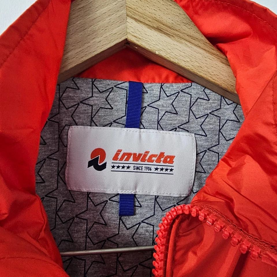 Invicta Harrington Bomber Jacket Mens Medium Red Lightweight Italian - Image 2 of 4