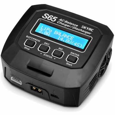 SkyRC S65 AC Ladegerät LiPo 2-4s 6A 65W Entladen 2A 10W