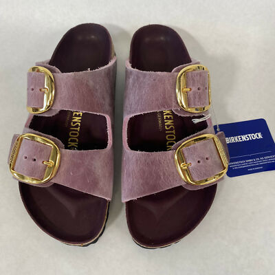 Arizona Big Buckle Lavender Blush Oiled Leather Birkenstock New W