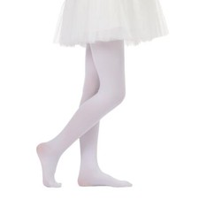 Girls Semi-Opaque Tights 50 Den 6-8 White