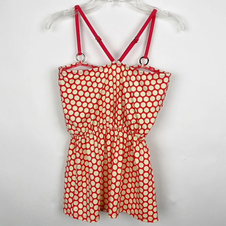 Топ танкини женский Lime Ricki Coral бледно-желтый в горошек VBack с оборками размер S - Изображение 2 из 4