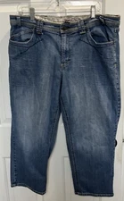 Vtg. Lane Bryant Women’s Y2K Venezia Made In Hong Kong Capris SZ 18 Stretch Blue