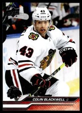 2023 Upper Deck #291 Colin Blackwell - Chicago Blackhawks