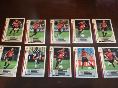 10) Rare Japan edition Panini WCCF Soccer Team Card LOT - FOSC