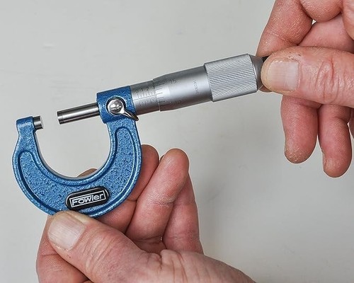 Fowler 0-1" Reibung 0,001" Graduierung Außen Zoll Mikrometer - 52-253-001 - Bild 3 von 4
