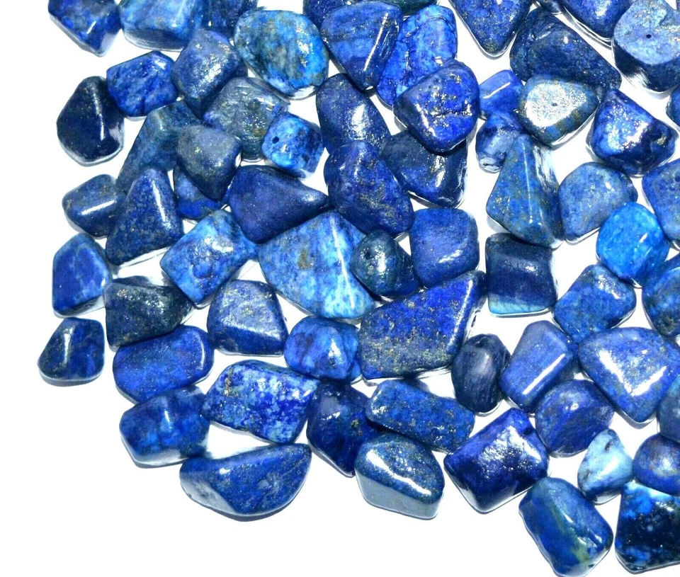 100% Natürlich Blau Lapislazuli Perlen Unbehandelt Gebohrt 20.00 MM Lose - Bild 1 von 4
