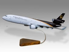 McDonnell Douglas MD-11F UPS Desk Wood Airplane New Model Large Scale 1/144
